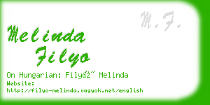 melinda filyo business card