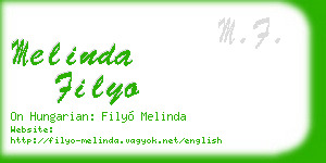 melinda filyo business card